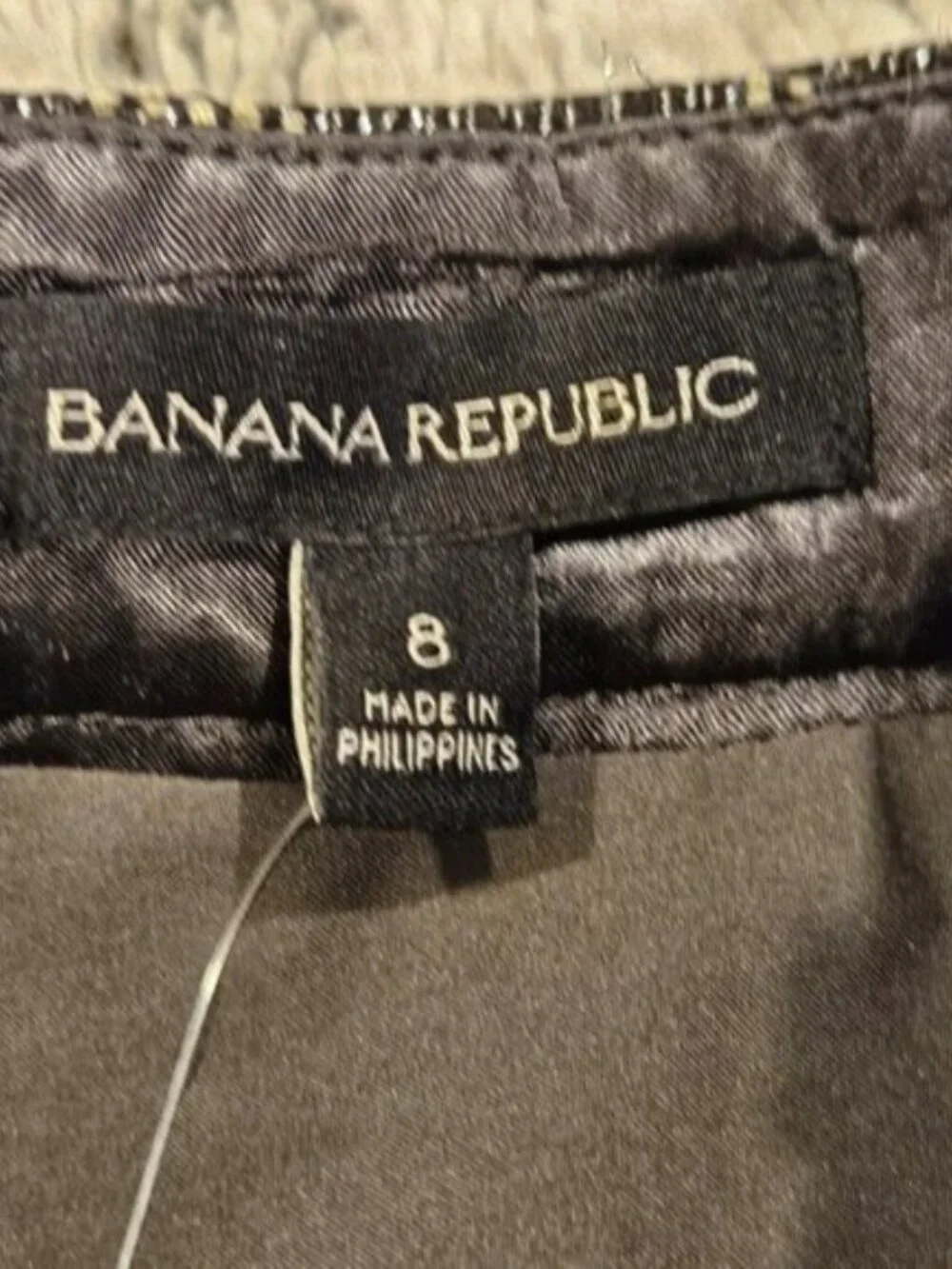 Banana Republic Intricate Jacquard Belted Pencil Chic Skirt W/Pockets NWT Size 8